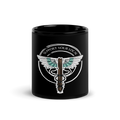 Support Your Local- Black Glossy Mug