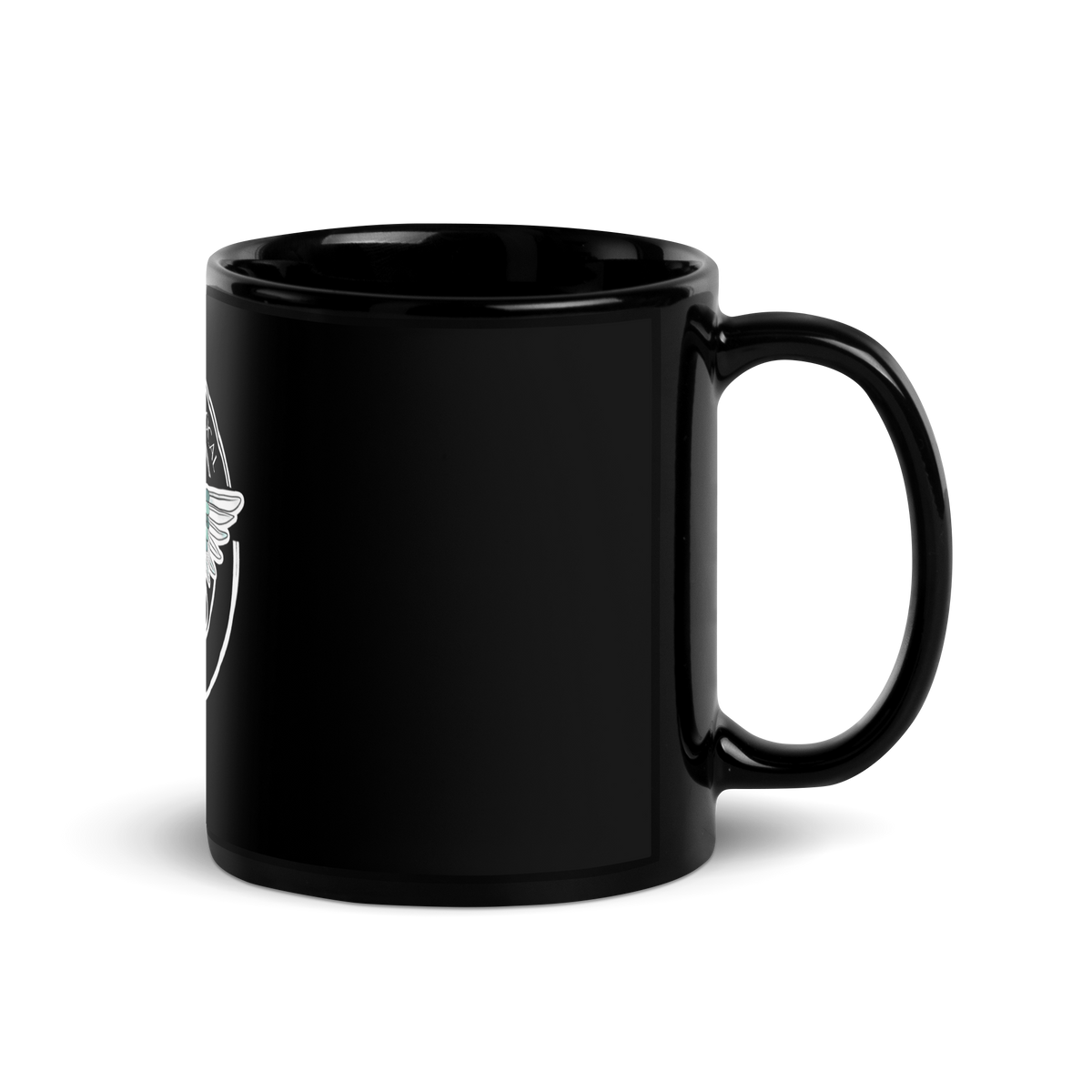 Support Your Local- Black Glossy Mug