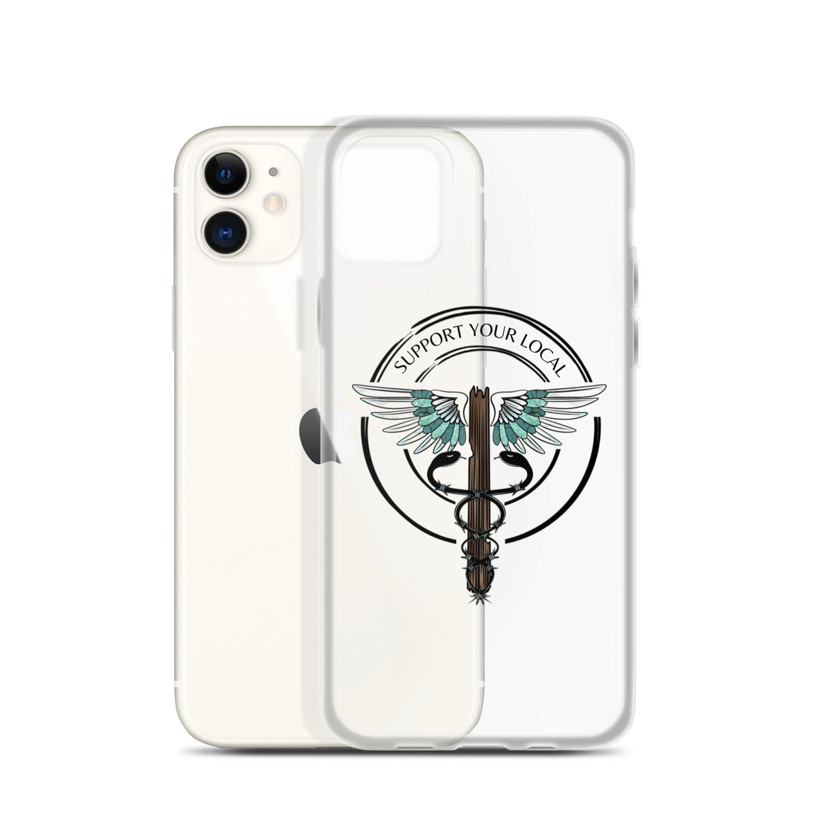 Support Your Local- Clear Case for iPhone®