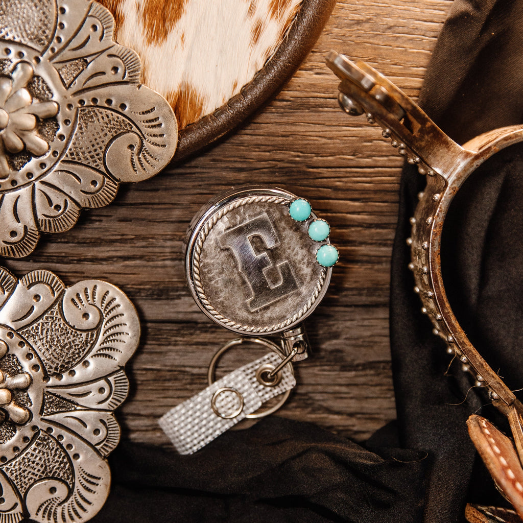 Alphabet Letters with Stone Badge Reel
