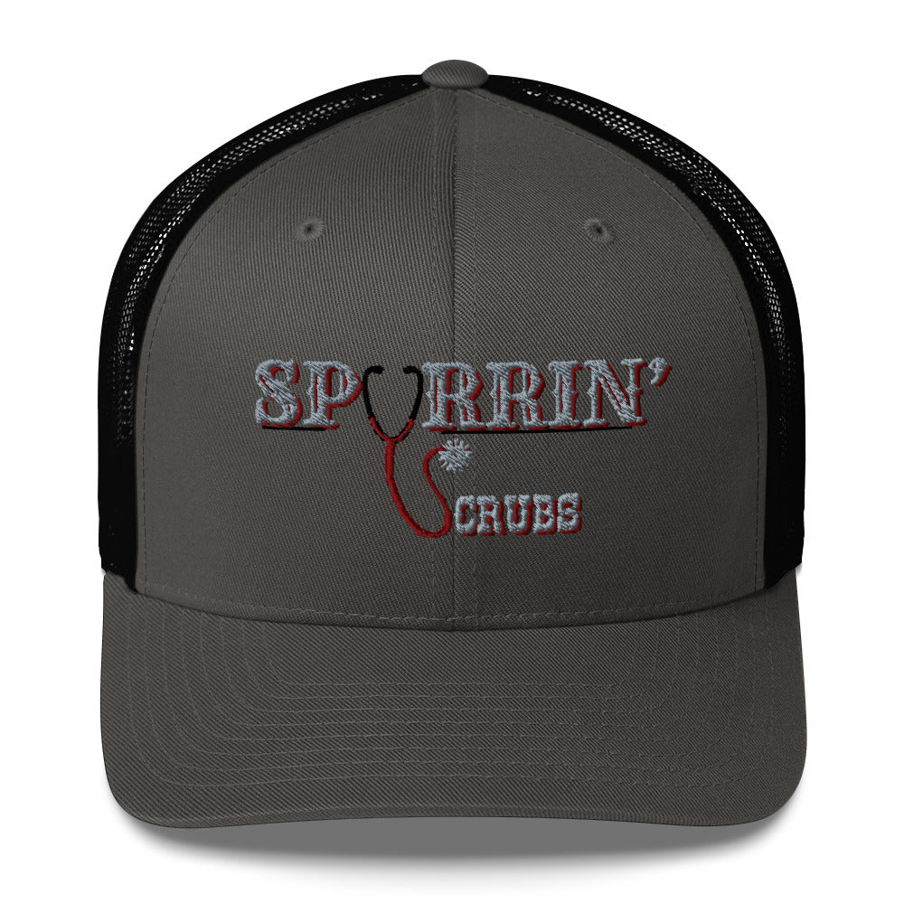Spurrin' Scrubs- Trucker Cap