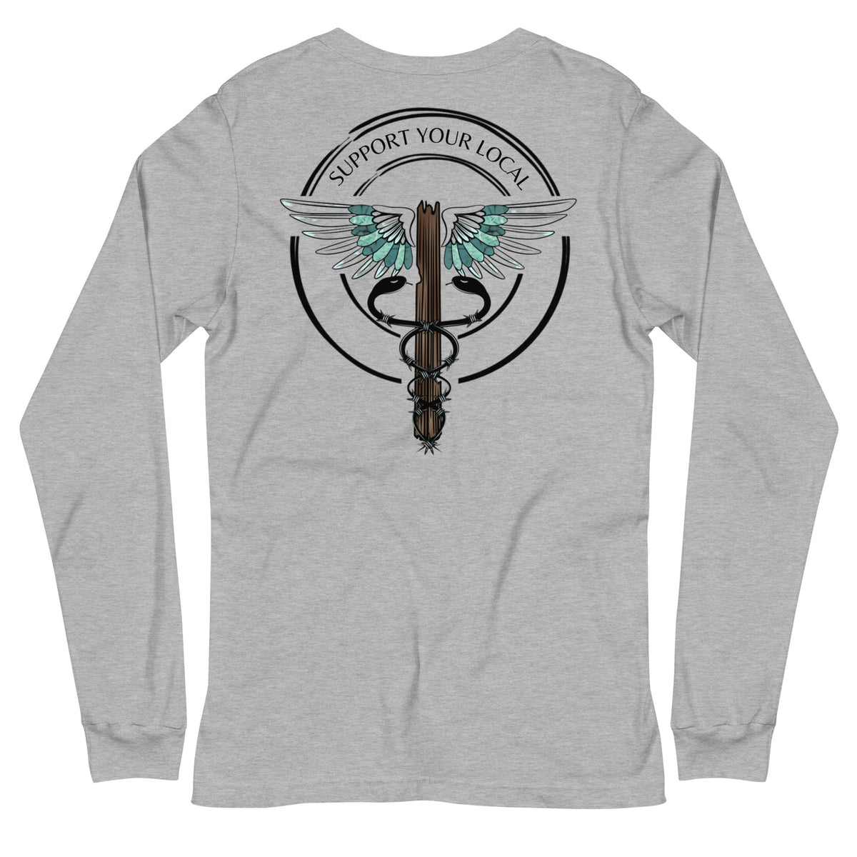 Support Your Local- Light Colors Unisex Long Sleeve Tee