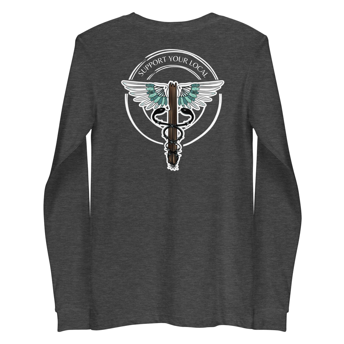 Support Your Local- Dark Colors Unisex Long Sleeve Tee