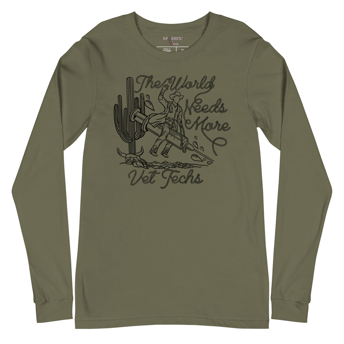TWNM- Vet Techs Unisex Long Sleeve Tee Light Colors